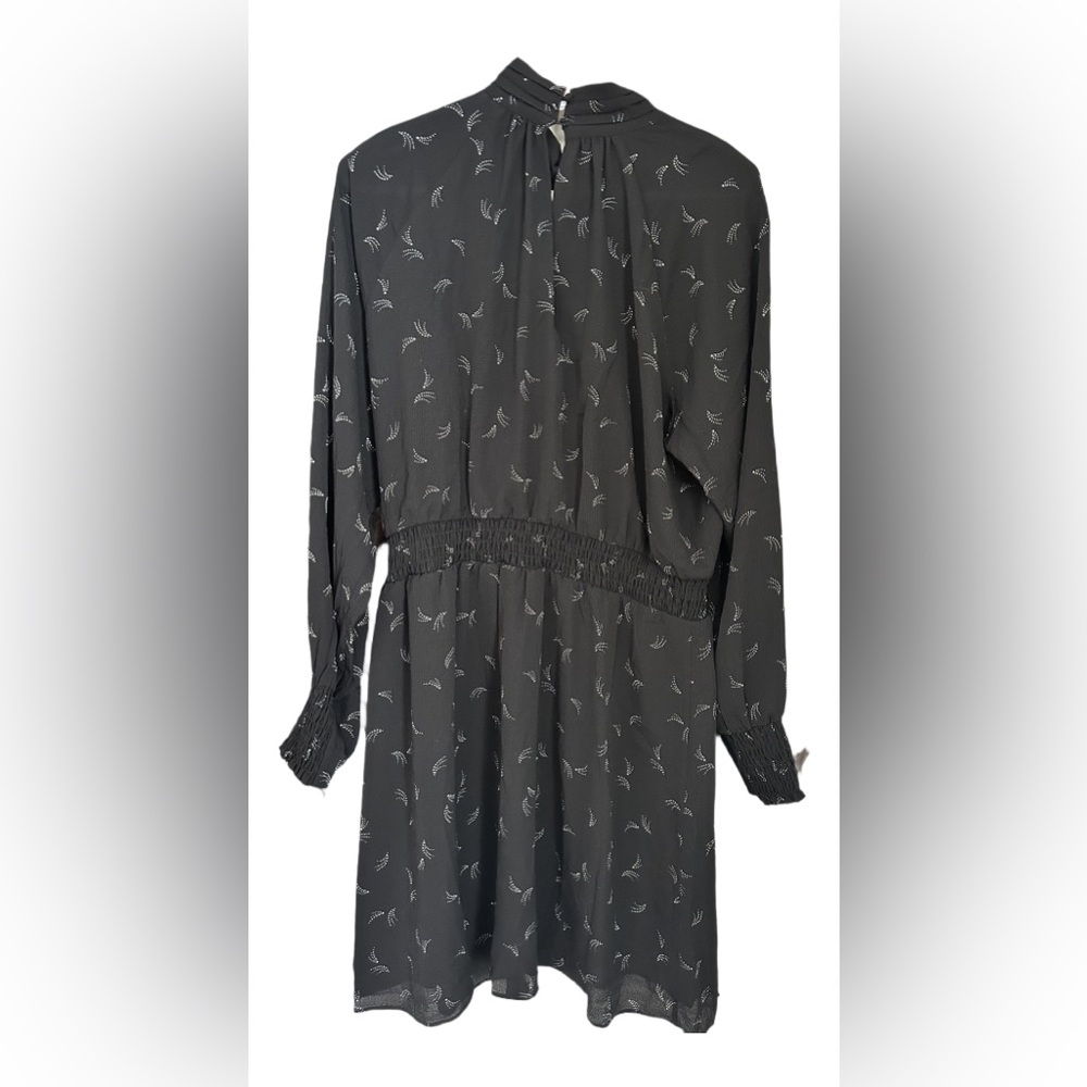 Reitmans Signature Long Sleeved Mock Neck Black Dress